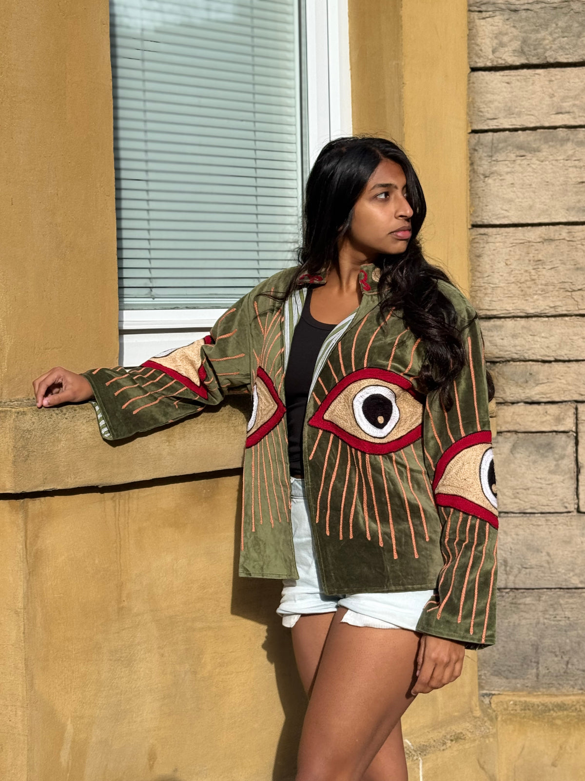 The EYES jacket - Olive Green