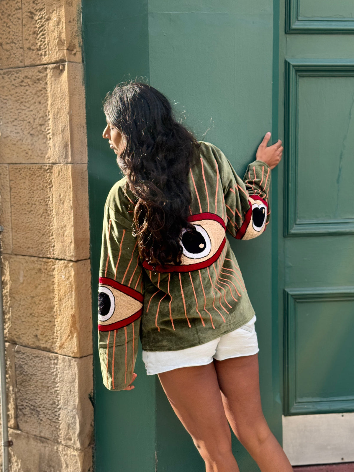 The EYES jacket - Olive Green