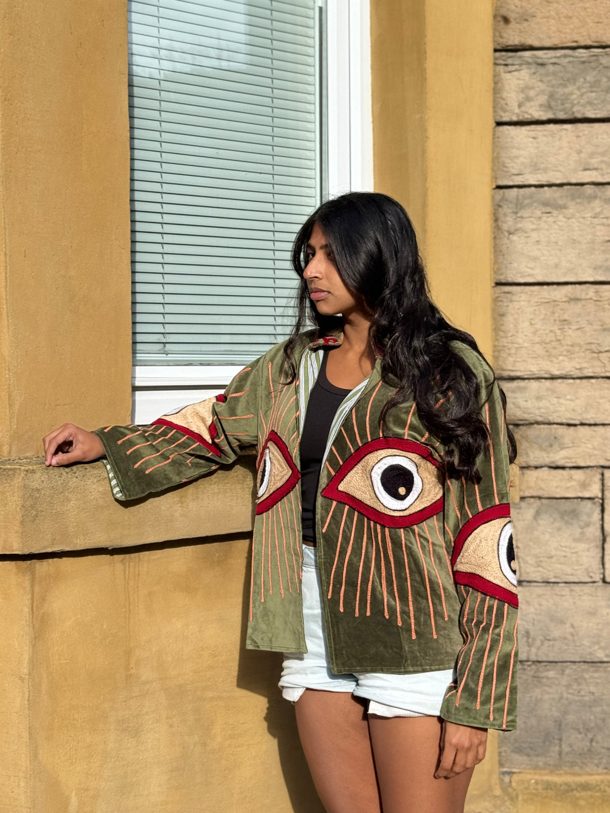 The EYES jacket - Olive Green
